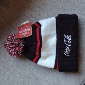 American Needle Coca Cola Knit hat with pom